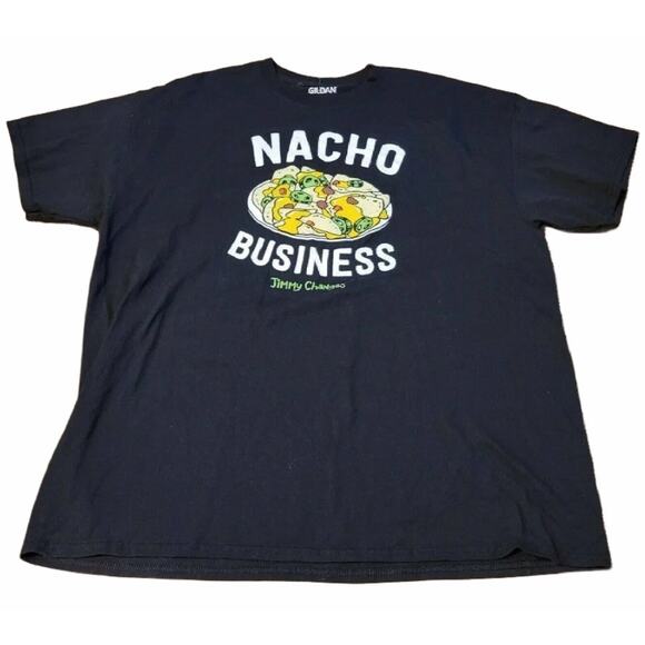Jimmy Changas "Nacho Business" Tex Mex Mexican Restaurant Tee Shirt SZ XL Tshirt - Picture 1 of 3